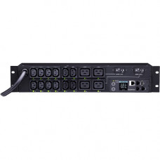 CyberPower PDU41008 16 Outlet PDU - Switched - NEMA L6-30P - 12 x IEC 60320 C13, 4 x IEC 60320 C19 - 230 V AC - Network (RJ-45) - 2U - Horizontal/Vertical - Rack-mountable PDU41008