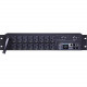 CyberPower PDU81003 Switched Metered-by-Outlet PDU, 100-120V, 30A, 16 Outlets (5-20R), 2U Rackmount - NEMA L5-30P - 16 x NEMA 5-20R - 120 V AC - Network (RJ-45) - 2U - Rack Mount PDU81003