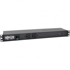 Tripp Lite PDU Metered Isobar Surge 120V 15A 5-15R 14 Outlet 5-15P 1URM - 14 x NEMA 5-15R - 120 V AC - 1440 W - 1U - Vertical - Wall-mountable, Rack-mountable - RoHS, TAA Compliance PDUMH15-ISO