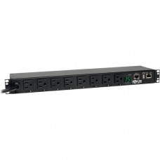 Tripp Lite PDU Switched 120V 1.4kW 15A 8 5-15R 5-15P LX Interface 1URM TAA - Switched - NEMA 5-15P - 8 x NEMA 5-15R - 120 V AC - 1U - Horizontal - Rack Mount - Rack-mountable - TAA Compliant - TAA Compliance PDUMH15NET2LX