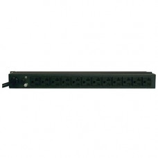 Tripp Lite PDU Metered 120V 20A 5-15/20R 12 Outlet L5-20P 1URM 6ft Cord - 1U Horizontal Rackmount, Wall Mountable, Under-counter - RoHS Compliance PDUMH20-6