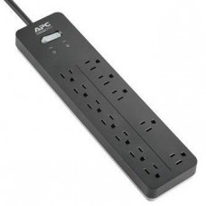 APC Home/Office SurgeArrest PH12 - Surge protector - AC 120 V - output connectors: 12 - 6 ft cord - black PH12