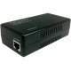 Amer 10/100 PoE injector - 120 V AC, 230 V AC Input - 48 V Output - 1 10/100Base-TX Input Port(s) - 1 10/100Base-TX Output Port(s) - Black PIE10