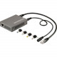 Cp Technologies LevelOne POS-3000 High Power Gigabit PoE Splitter (25W) - 12 V DC, 2.30 A Output - 1 10/100/1000Base-T Input Port(s) - 1 10/100/1000Base-T Output Port(s) - 25 W - Black - RoHS Compliance POS-3000