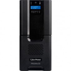 CyberPower Smart App Sinewave PR2200LCD 2200VA Pure Sine Wave Tower LCD UPS - 2200VA/1980W - Tower - 8 Minute Full Load - 8 x NEMA 5-15R - Battery/Surge-protected, 2 x NEMA 5-20R - Battery/Surge-protected - ENERGY STAR, RoHS Compliance-RoHS Compliance PR2