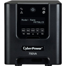 CyberPower Smart App Sinewave PR750LCDN 750VA Mini-tower UPS - Mini-tower - AVR - 3 Hour Recharge - 6 Minute Stand-by - 120 V AC Input - 120 V AC Output - 6 x NEMA 5-15R PR750LCDN