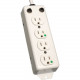 Tripp Lite Power Strip Medical 120V 5-15R-HG 4 Outlet UL 1363A 2&#39;&#39; Cord - NEMA 5-15P - 4 x NEMA 5-15R - 2 ft Cord - 15 A Current - 120 V AC Voltage - Rack-mountable, Desk Mountable - TAA Compliance PS-402-HG-OEM