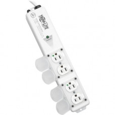 Tripp Lite Power Strip Medical Hospital Grade UL 60601-1 4 Outlet 6&#39;&#39; Cord - NEMA 5-15P-HG - 4 x NEMA 5-15R-HG - 6 ft Cord - 15 A Current - 120 V AC Voltage - External PS-406-HGULTRA