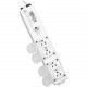 Tripp Lite Power Strip Medical Hospital Grade UL 60601-1 4 Outlet 6&#39;&#39; Cord - NEMA 5-15P-HG - 4 x NEMA 5-15R-HG - 6 ft Cord - 15 A Current - 120 V AC Voltage - External PS-406-HGULTRA