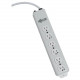 Tripp Lite Power Strip Hospital Medical 120V 5-15R-HG 6 Outlet 1.5&#39;&#39; Cord Metal - NEMA 5-15P - 6 NEMA 5-15R Hospital Grade - 1.5ft Input PS-602-HG