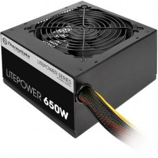 Thermaltake Litepower 650W - ATX12V/EPS12V - 230 V AC, 120 V AC Input Voltage - 3.3 V DC, 5 V DC, 12 V DC, 12 V DC, 5 V DC Output Voltage - 1 Fans - Internal - 80% Efficiency - 650 W PS-LTP-0650NPCNUS-F