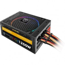 Thermaltake Toughpower DPS G RGB 1250W Titanium - Internal - 120 V AC, 230 V AC Input - 1250 W / 3.3 V DC, 5 V DC, 12 V DC, -12 V DC, 5 V DC - 1 +12V Rails - 1 Fan(s)-80 PLUS Titanium Compliance PS-TPG-1250DPCTUS-T