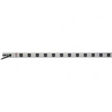 Tripp Lite Power Strip 120V Right Angle 5-15R 12 Outlet 15&#39;&#39; Cd 36" Length - NEMA 5-15P - 12 x NEMA 5-15R - 15 ft Cord - 15 A Current - 120 V AC Voltage - 1800 W - Bench/Cabinet-mountable, Rack-mountable - TAA Compliance PS3612RA