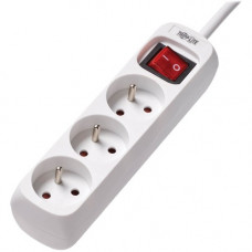 Tripp Lite Protect It! PS3F15 3-Outlet Power Strip - French - 3 x French/Belgian - 4.92 ft Cord - 16 A Current - 230 V AC Voltage - Desk Mountable, Wall Mountable - White PS3F15