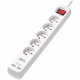 Tripp Lite Protect It! PS5F3USB 5-Outlets Power Strip - French - 5 x French/Belgian - 9.84 ft Cord - 16 A Current - 230 V AC Voltage - Wall Mountable - White PS5F3USB