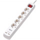 Tripp Lite Protect It! PS5G3USB 5-Outlets Power Strip - French - 5 x Type F (Schuko) - 9.84 ft Cord - 16 A Current - 230 V AC Voltage - Wall Mountable - White PS5G3USB