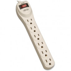 Tripp Lite Waber Industrial Power Strip 6 Outlets 5-15R 4&#39;&#39; Cord 15 Amp - NEMA 5-15P - 6 x NEMA 5-15R - 4 ft Cord - 15 A Current - 120 V AC Voltage - Gray PS6