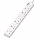 Tripp Lite Protect It! PS6B18 6-Outlets Power Strip - British - 6 x BS 1363/A - 5.91 ft Cord - 13 A Current - 230 V AC Voltage - Wall Mountable, Desk Mountable - White PS6B18