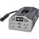 Tripp Lite Ultra-Compact Car Inverter 400W 12V DC to 120V AC 2 UBS Charging Ports 2 Outlets - Input Voltage: 12 V DC - Output Voltage: 120 V AC, 5 V DC - Continuous Power: 400 W" PV400USB