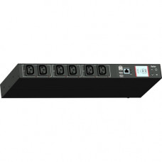 Raritan PX3-5543R 6-Outlets PDU - Monitored/Switched - IEC 60309 3P+N+E 6h 16A (4P5W) - 6 x IEC 60320 C13 - 400 V AC - Network (RJ-45) - 1U - Horizontal - Rack Mount - Rack-mountable PX3-5543R
