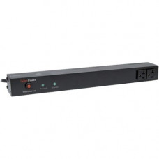 CyberPower Rackbar Surge Suppressor RM 1U RKBS20S2F10R 20A 12-Outlet - Receptacles: 12 x NEMA 5-20R - 1800J RKBS20S2F10R