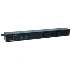 CyberPower Rackbar Surge Suppressor RM 1U RKBS20ST6F12R 20A 18-Outlet - Receptacles: 18 x NEMA 5-20R - 1800J RKBS20ST6F12R