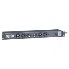 Tripp Lite Power Strip Rackmount Metal 120V 5-15R 6 Front Face Outlet 1URM - NEMA 5-15P - 6 NEMA 5-15R - 15ft - TAA Compliance RS-0615-F