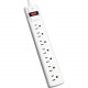 V7 7-Outlet Surge Protector, 12 ft cord, 1050 Joules - White - 7 Receptacle(s) - 1050 J SA0712W-9N6
