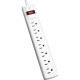 V7 7-Outlet Surge Protector, 12 ft cord, 1050 Joules - White - 7 Receptacle(s) - 1050 J SA0712W-9N6