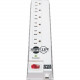 Tripp Lite Surge Protector Power Strip 120V RT Angle 6 Outlet 6&#39;&#39; Cord 540 Joule - Receptacles: 6 x NEMA 5-15R - 540J SPIKESTIK