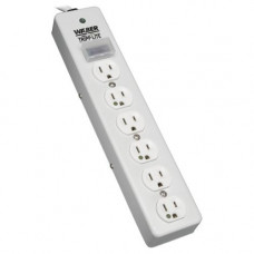 Tripp Lite Surge Protector Power Strip Medical Hospital Metal 6 Outlet 15&#39;&#39; Cord - Receptacles: 6 x NEMA 5-15R - 1050J SPS-615-HG