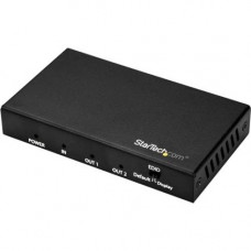Startech.Com 2 Port HDMI Splitter - 4K 60Hz - 1x2 Way HDMI 2.0 Splitter - HDR - ST122HD202 - HDMI 2.0 splitter supports UHD resolutions up to 4K at 60Hz and HDR - 1x2 HDMI splitter 4K automatically passes EDID - 2 Port 4K HDMI Splitter installs easily wit