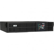 Tripp Lite UPS Smart Online 2200VA 1600W Rackmount 110V/120V USB DB9 Preinstalled WEBCARDLX 2URM - 2200 VA/1600 W - 4.50 Minute - 2U Tower/Rack Mountable - 4.50 Minute - 6 x NEMA 5-15/20R, 1 x NEMA L5-20R - Over Voltage, Under Voltage, EMI / RFI, Brownout