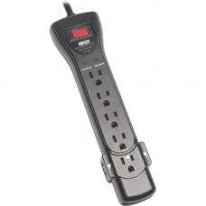 Tripp Lite Surge Protector Power Strip 7 Outlet 25 &#39;&#39; Cord Black 2160 J - 7 x NEMA 5-15R - 1800 VA - 2160 J - 120 V AC Input SUPER725B