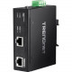 Trendnet Hardened Industrial Gigabit PoE+ Injector - 56 V DC Input - 1 10/100/1000Base-T Input Port(s) - 1 10/100/1000Base-T Output Port(s) - 36 W - DIN Rail/Wall Mountable - TAA Compliance TI-IG30