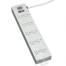 Tripp Lite Power Strip 120V 5-15R 10 Outlet Metal 15&#39;&#39; Cord 5-15P - NEMA 5-15P - 10 NEMA 5-15R - 15ft TLM1015NC