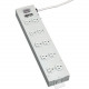 Tripp Lite Power Strip 120V 5-15R 10 Outlet Metal 15&#39;&#39; Cord 5-15P - NEMA 5-15P - 10 NEMA 5-15R - 15ft TLM1015NC
