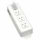 Tripp Lite Power Strip 120V 5-15R 3 Outlet Metal 6&#39;&#39; Cord 5-15P - NEMA 5-15P - 3 NEMA 5-15R - 6ft - TAA Compliance TLM306NC