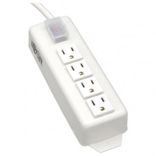 Tripp Lite Power Strip 120V 5-15R 4 Outlet Metal 6&#39;&#39; Cord 5-15P - NEMA 5-15P - 4 NEMA 5-15R - 6ft TLM406NC