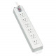 Tripp Lite Power Strip 120V 5-15R 6 Outlet Metal 6&#39;&#39; Cord 5-15P - NEMA 5-15P - 6 NEMA 5-15R - 6ft - TAA Compliance TLM606NC