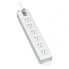 Tripp Lite Power Strip 120V 5-15R 6 Outlet Metal 15&#39;&#39; Cord 5-15P - NEMA 5-15P - 6 NEMA 5-15R - 15ft - TAA Compliance TLM615NC