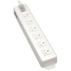 Tripp Lite Power Strip Metal 120V 5-15R Right Angle 6 Outlet 15&#39;&#39; Cord - NEMA 5-15P - 6 NEMA 5-15R - 15ft TLM615NCRA