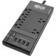 Tripp Lite Safe-IT TLP68UBAM 10-Outlets Surge Suppressor/Protector - 6 x NEMA 5-15R, 4 x USB - 1800 VA - 1080 J - 120 V AC Input TLP68UBAM