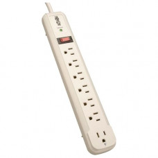 Tripp Lite Surge Protector Power Strip TL P74 R 120V Rt Angle 7 Outlet 4&#39;&#39; Cord - 7 x NEMA 5-15R - 1800 VA - 1080 J - 125 V AC Input - RoHS, TAA Compliance TLP74R