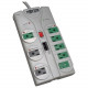 Tripp Lite Eco Surge Protector Green 120V 8 Outlet RJ45 8&#39;&#39; Cord 2160 Joule - 8 x NEMA 5-15R - 1800 VA - 2160 J - 120 V AC Input - Network/Phone - Design for the Environment (DfE), TAA Compliance TLP808NETG