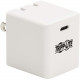 Tripp Lite 40W Compact USB-C Wall Charger - GaN Technology, USB-C Power Delivery 3.0 - 120 V AC, 230 V AC Input - 5 V DC/3 A, 9 V DC, 15 V DC, 20 V DC Output U280-W01-40C1