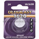 Dantona Industries Ultralast Battery - 3 V DC - 60 mAh - Lithium Manganese Dioxide (CR) - 1 / Pack UL1620