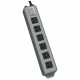 Tripp Lite Waber Power Strip 120V Right Angle 5-15R 6 Outlet Metal 15&#39;&#39; Crd - NEMA 5-15P - 6 NEMA 5-15R - 15ft Input UL24RA-15