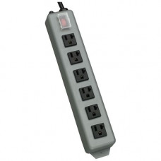 Tripp Lite Waber Industrial Power Strip 6 outlet 15&#39;&#39; Cord 5-20P - NEMA 5-20P - 6 x NEMA 5-15/20R - 15 ft Cord - 120 V AC Voltage - Wall Mountable, Floor-mountable UL620-15