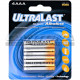 Dantona Battery - AAA - 1.5 V DC - Alkaline Zinc/Manganese Dioxide (MnO2) - 4 / Pack ULA4AAA